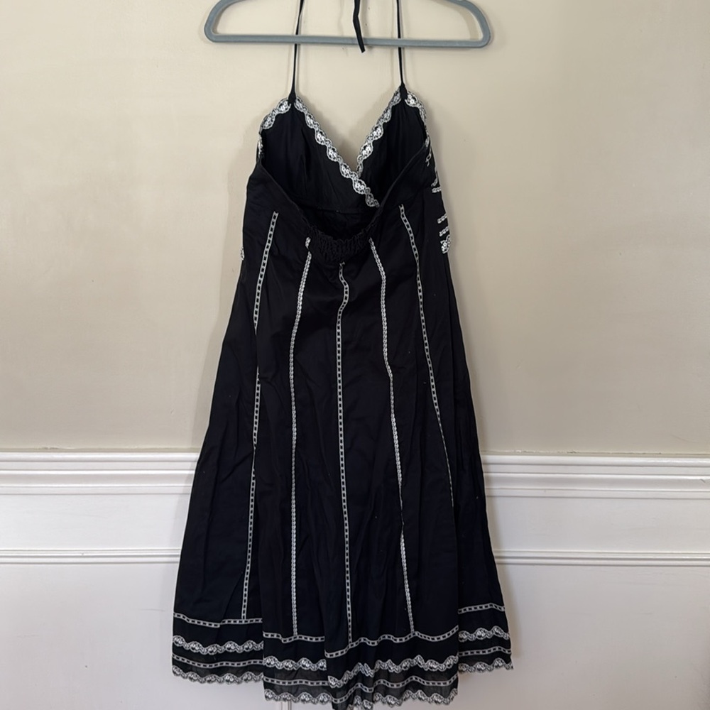 Wh/Bm Black And White Halter Dress Size 8 View 4